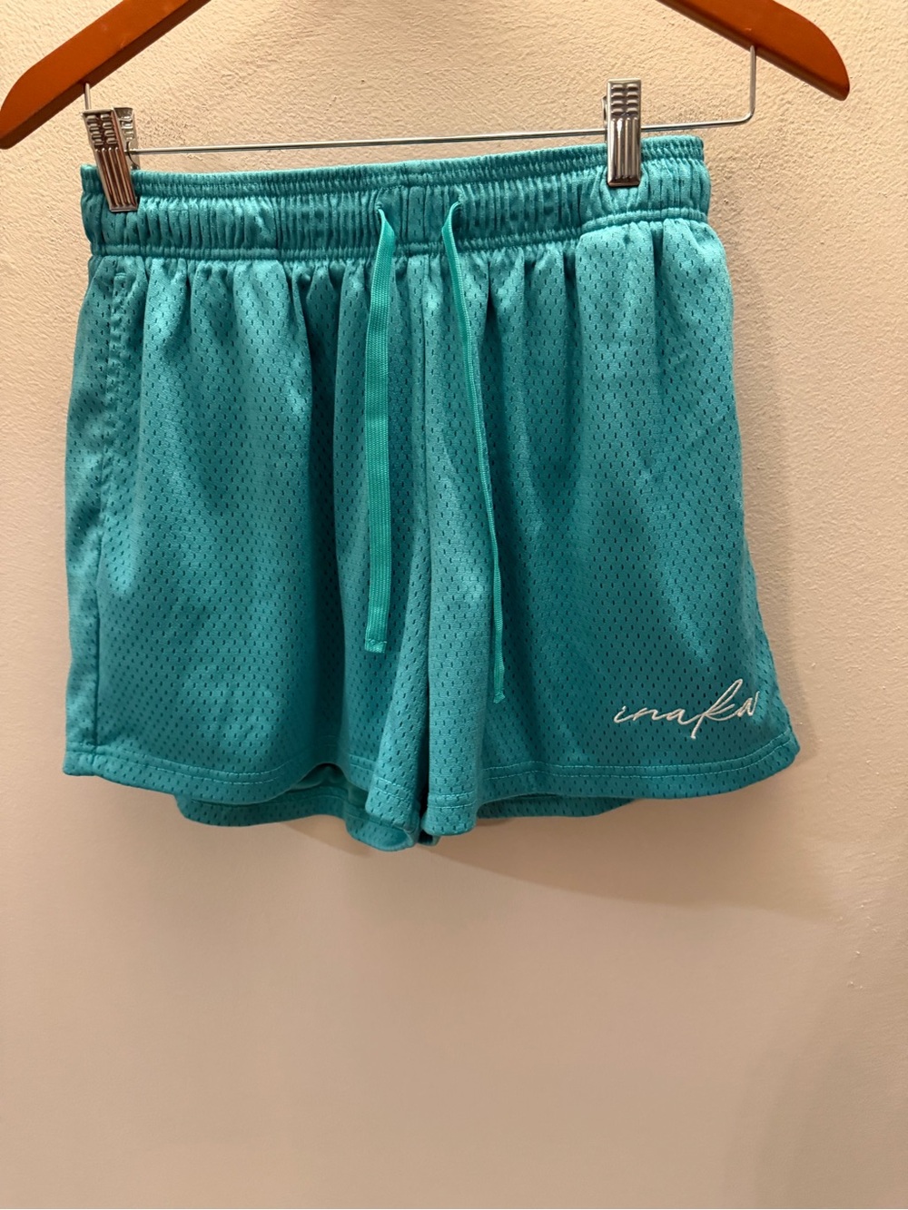 Inaka Power Mens Mesh Gym Shorts Teal Green Athletic Basketball Shorts Large